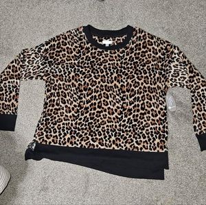 Secret Treasures Black and Brown Leopard Print Pajama Set. Tote 6